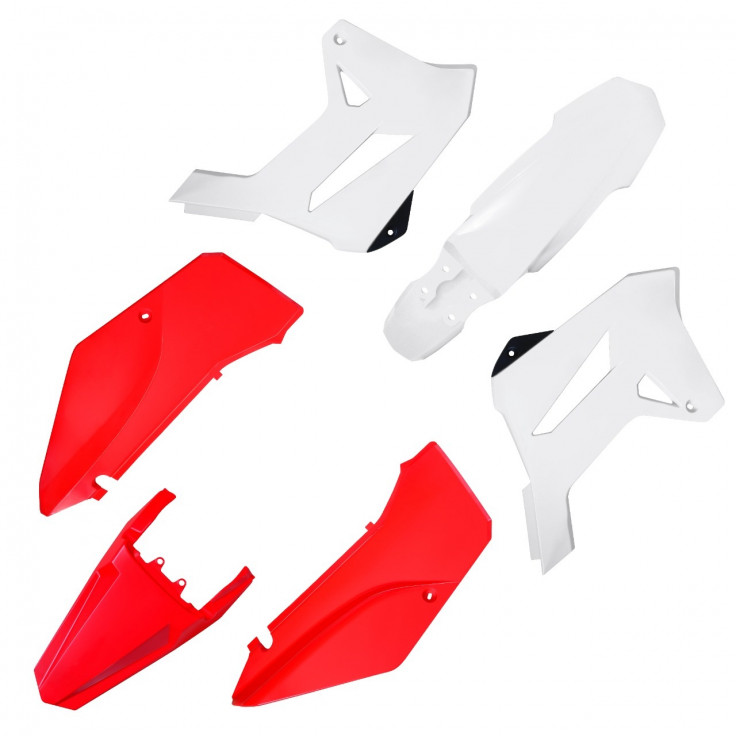 Kit De Plásticos Honda Tornado R1DE - Blanco/Rojo (hasta 2022)