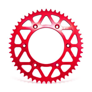 Corona Aluminio Honda Tornado/YZF/WRF/TTR - 48 Dientes - Roja